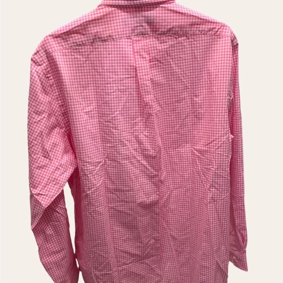 Ralph Lauren Men’s Long Sleeve Button Up Pink Checkered Shirt - Picture 5 of 7